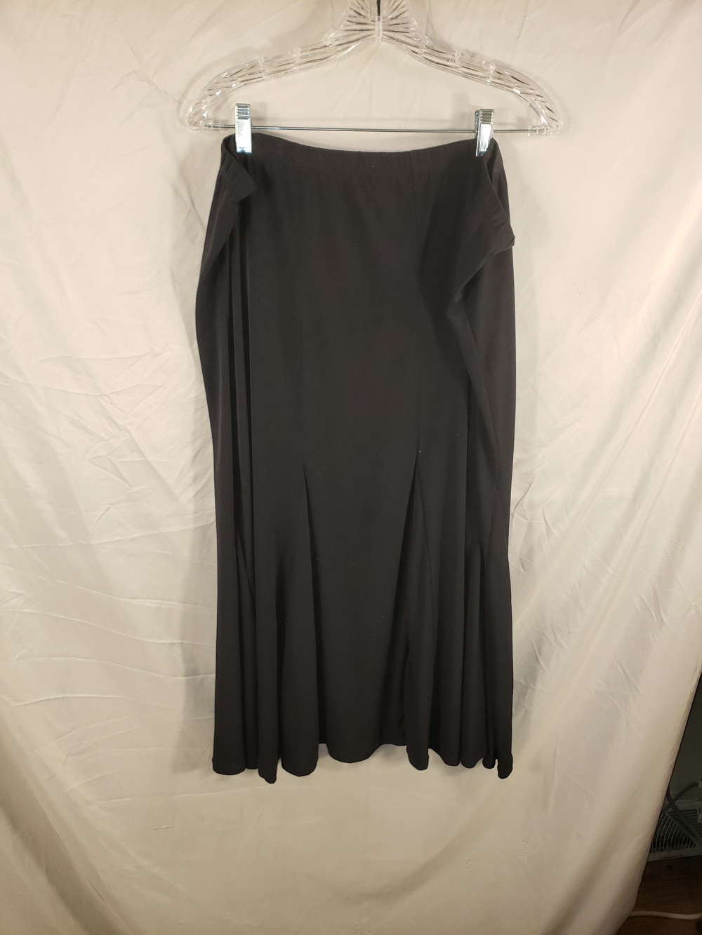 Notations Black Maxi Flared Skirt - 1X